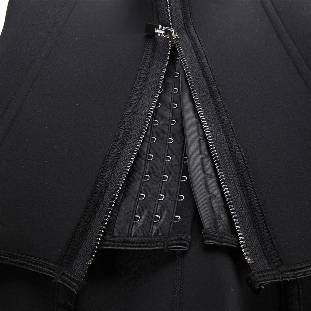 Waist Trainer Tank Top For Women Zipper Body Shaper Tummy Control