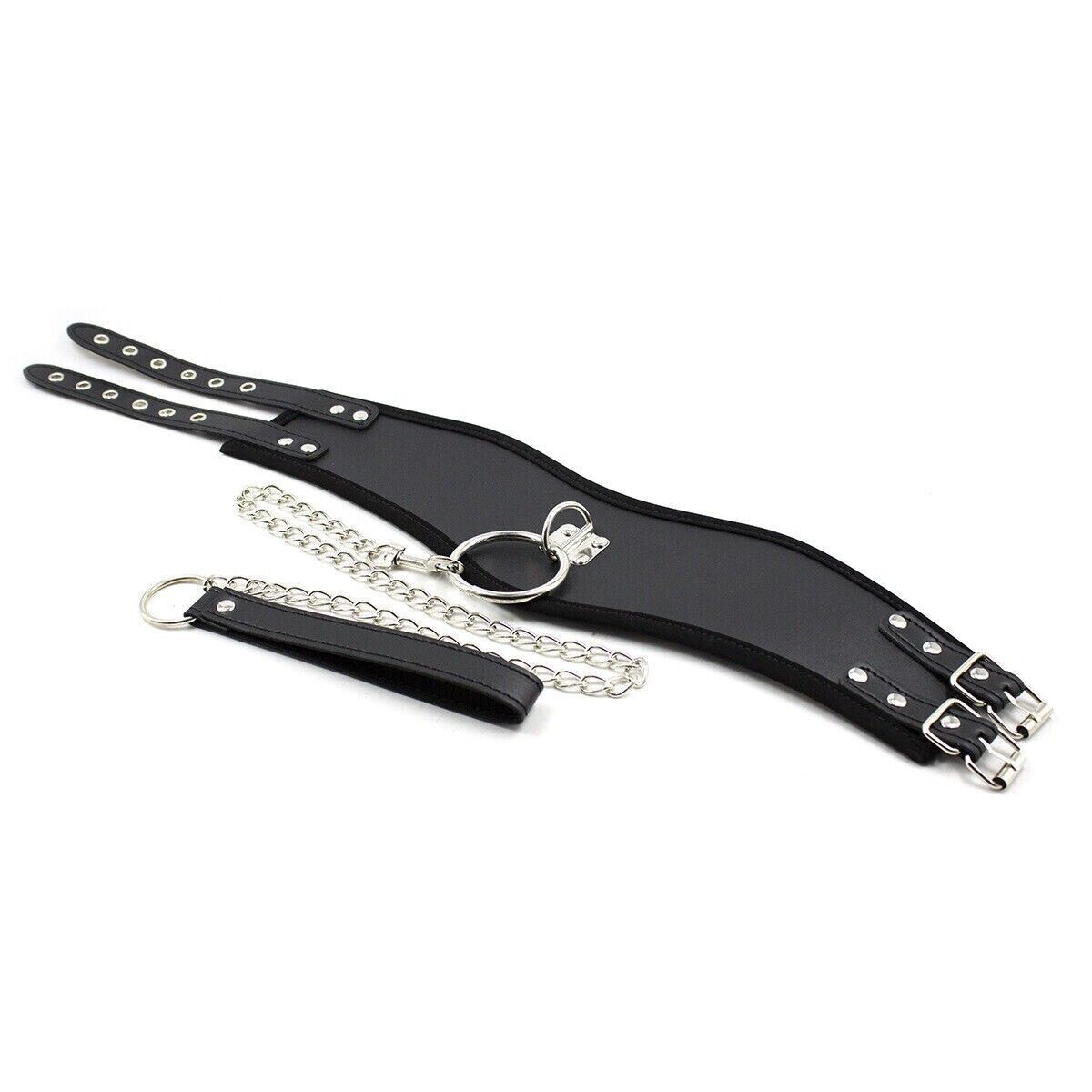 BDSM Bondage SM Kit Women Neck Collar Restraint Set Love Black Slave