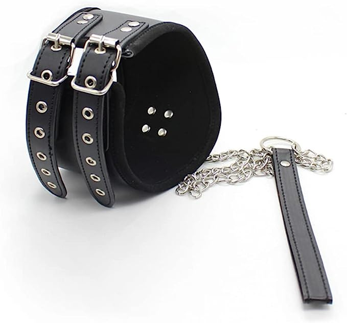 BDSM Bondage SM Kit Women Neck Collar Restraint Set Love Black Slave