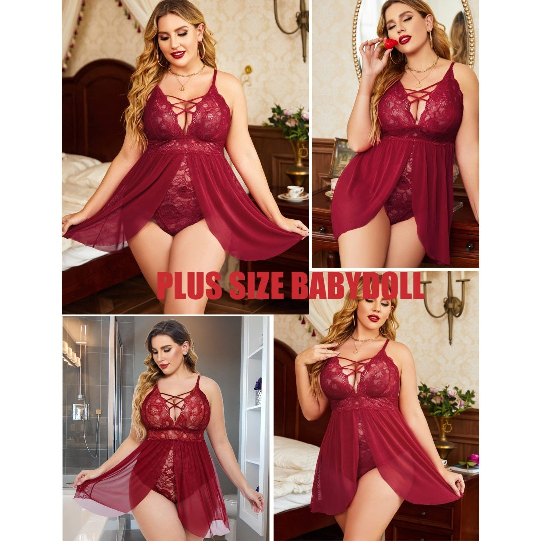 Plus Size Babydoll Lingerie