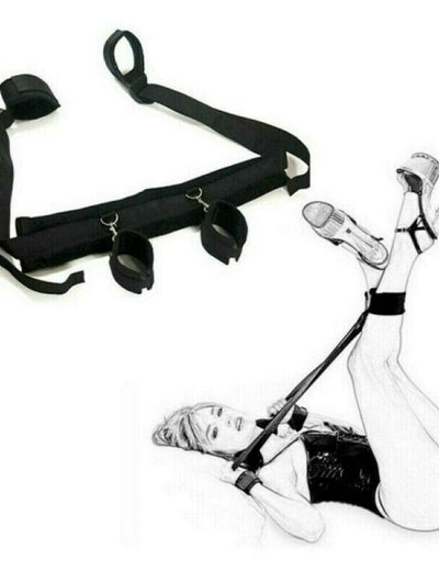 BDSM Fetish Wrist Ankle Straps Under Bed Bondage Restraint System