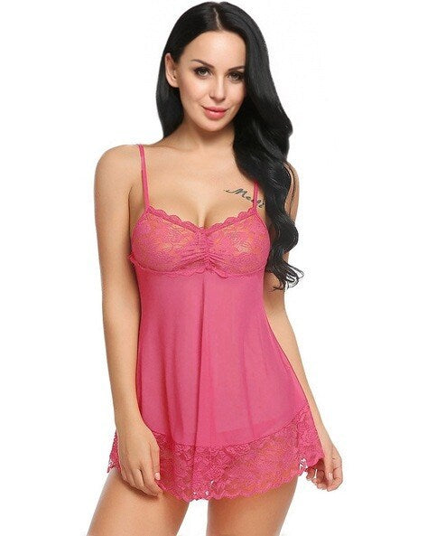 Women's Babydoll Nighty for Your Honeymoon | Super Soft Net Babydoll
